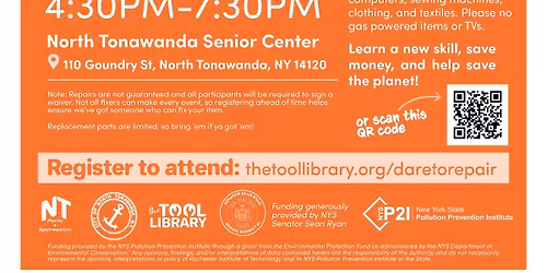 Dare to Repair Cafe - November 2025 @ North Tonawanda Senior Center