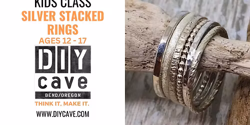 Kids Silver Stacked Rings - Intro to Soldering 