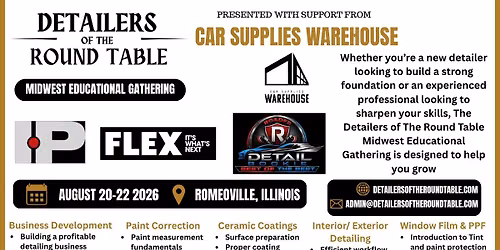 Detailers of The Round Table Midwest Educational Gathering