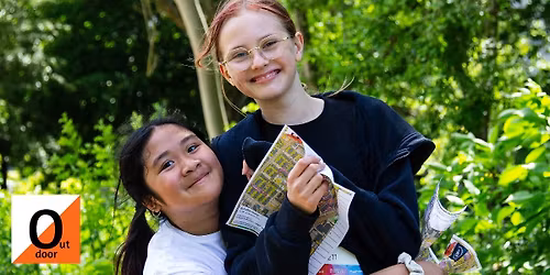 Find poster i Remiseparken med Outdoorforeningen - En sjov aktivitet for hele familien