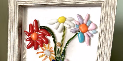 Fused Glass Workshop - make your own floral picture