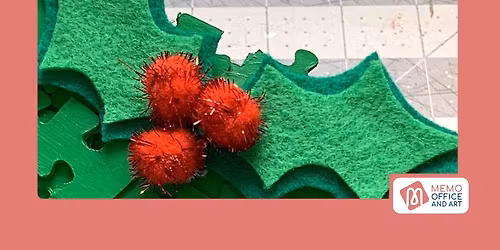 Felt Christmas Photoframe Keyring Holiday Workshop 