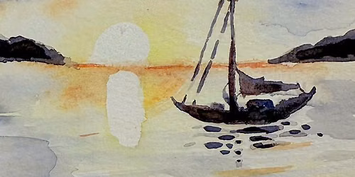 Sailboat Sunset Watercolor Class
