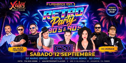 Retro Party 80s&90s RETRO POP TRIBUTO EN VIVO POR CNI BAND