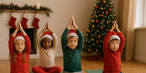 Kids Christmas yoga w\/ Thumbs up Yoga