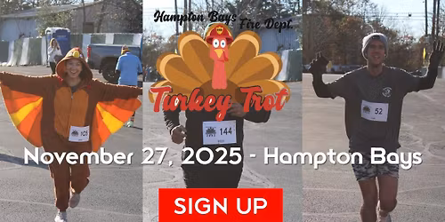 Hampton Bays Fire Department Turkey Trot 5K Run\/Walk