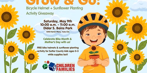 Grow & Go: Bicycle Helmet + Sunflower Planting Activity Giveaway