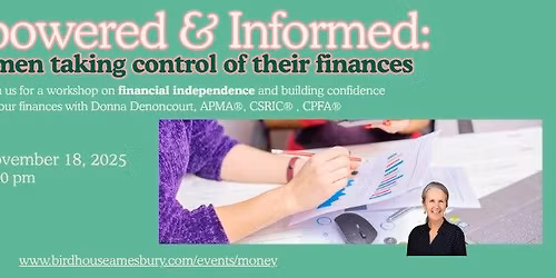 Empowered and Informed: Women taking control of their finances