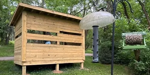 Bird Walk at our new accessible Bird Blind at Fort Hill