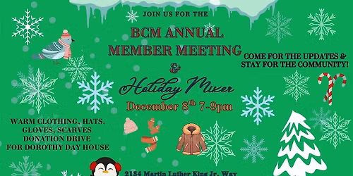 BCM Annual Member's Meeting & Holiday Gathering