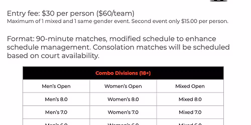 RRTA Doubles Only Tournament