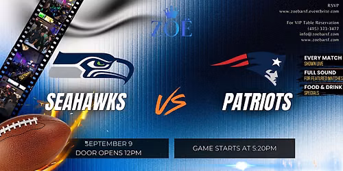NFL Week 1 Watch Party: Seahawks vs Patriots | San Francisco