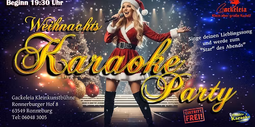 Weihnachts-Karaoke-Party in der Gackelei\/Ronneburg