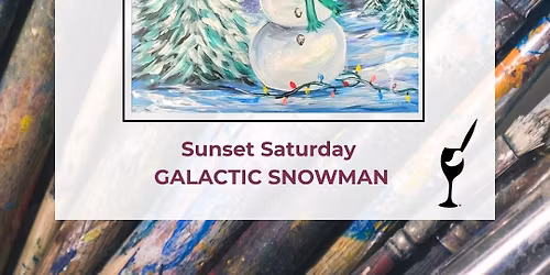 Sunset Saturday GALACTIC SNOWMAN