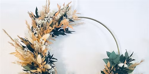 Trockenblumenring binden in Berlin-Moabit - Workshop