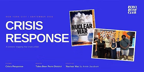 Rebel Book Club New York x CRISIS RESPONSE