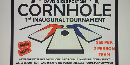 1st Inaugural Cornhole Tournament 