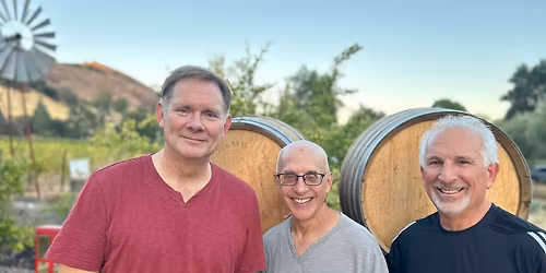 Peter, Harry, and Russ at Horse Thief Vineyards