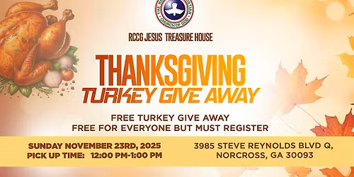 FREE THANKSGIVING TURKEY GIVE AWAY
