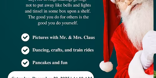 9th Annual "A Very Merry Christmas" Pancakes with Santa. For Special Needs Families