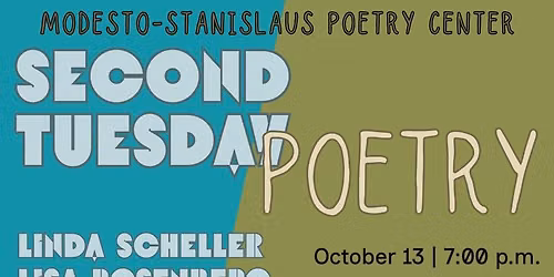 Second Tuesday Poetry featuring poets Linda Scheller and Lisa Rosenberg