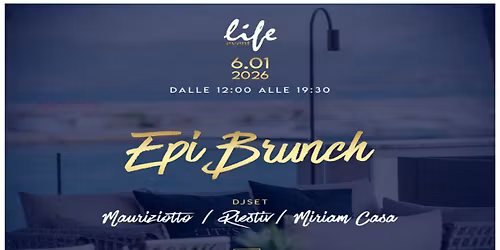 Marted\u00ec 06 Gennaio. CitySea. EpiBrunch. Dj mauriziotto\/Riestiv\/\/Miriam Casa