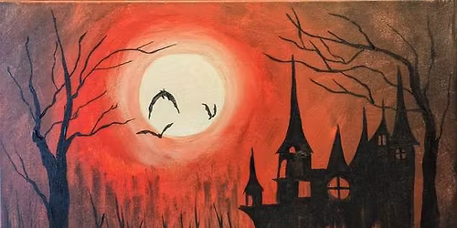 Sip, Paint & Chill Beneath the \u201cVampire Sky\u201d \ud83e\udd87\ud83c\udf19