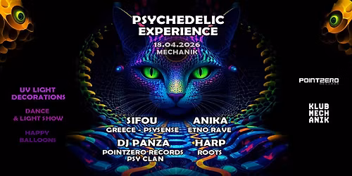 PSYCHEDELIC EXPERIENCE RAVE Sifou (Greece) DJ Panza Anika Harp MECHANIK by PointZero