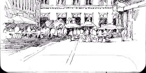 Peer Ink Sketching Led by David Van Galen
