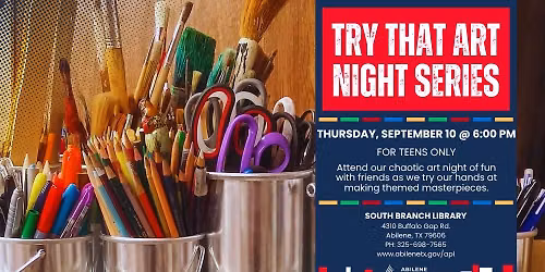 Try That Art Night for Teens: Galaxy Painting (South Branch)