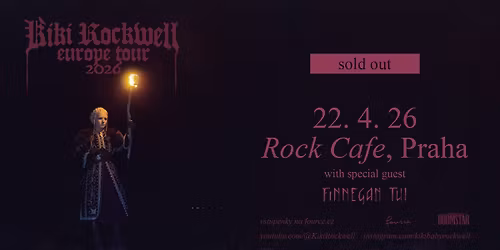 Kiki Rockwell \u2022 Praha \u2022 vyprod\u00e1no \/ sold out