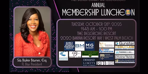 PBCBA Annual Membership Luncheon