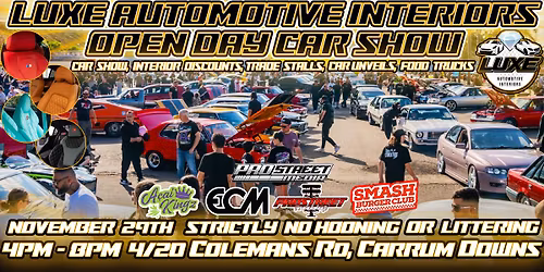 Luxe Automotive Interiors Open Day Car Show