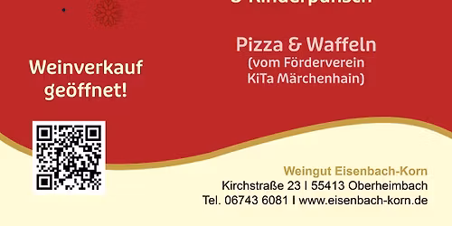 Weihnachtspr\u00e4sentation im Weingut