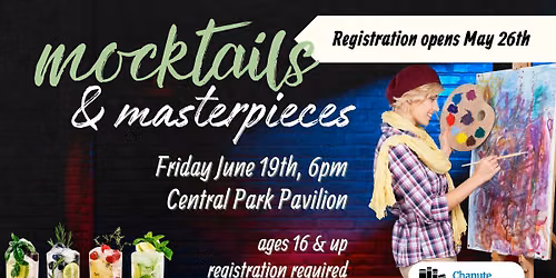 **Registration Begins May 26** Mocktails & Masterpieces