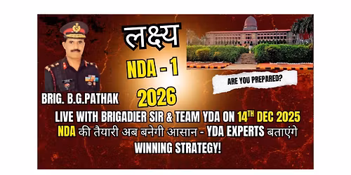 LAKSHYA NDA: Live Strategy Session Live with Brigadier Sir & Team YDA