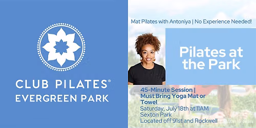 Community Mat Pilates Class Sexton Park Evergreen Park,IL