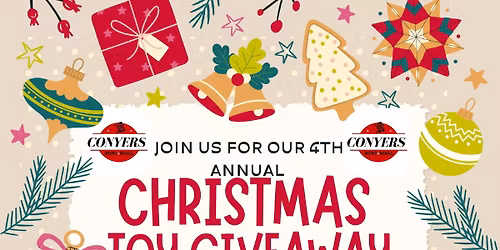 CONYERS MINIMALL 4TH ANNUAL CHRISTMAS TOY GIVEAWAY AND PARTY!