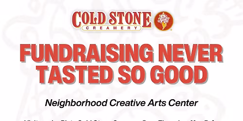 Cold Stone Creamery Evening Fundraiser and Activity