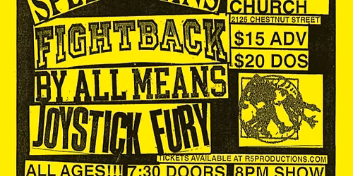 Demonstrate w\/ Speed Plans, Fightback, By All Means, & Joystick Fury at the First Unitarian Church