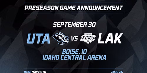 NHL Preseason: Los Angeles Kings vs. Utah Mammoth