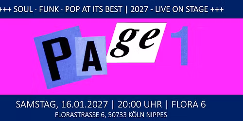 PAGE 1 - Live : Flora 6, K\u00f6ln