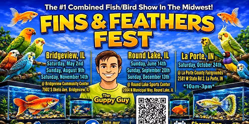 Fins & Feathers Fest Bridgeview, IL - Sunday, August 9th