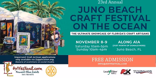 23rd Annual Juno Beach Craft Festival on the Ocean