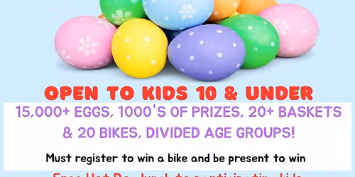 FREE EVENT *Annual Easter Egg Hunt at Shops by the Lake