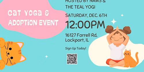 Cat Yoga & Adoption Event - NAWS & The Teal Yogi