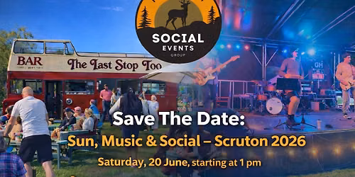 Save The Date: Sun, Music & Social \u2013 Scruton Fest 2026