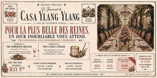 Mother's Day Experience at Casa Ylang Ylang | Brunch & Candle Atelier