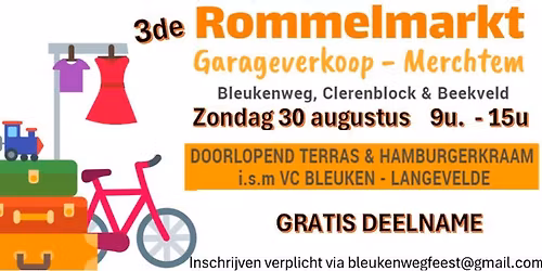 3de Rommelmarkt- Garageverkoop Bleukenweg 2025