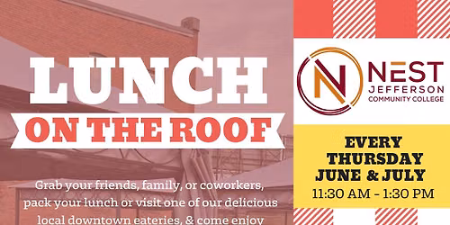 BYO Lunch to the Rooftop Deck - With Live Music!
